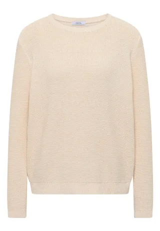 CECIL - Space Dye Pullover pearl beige - Gr. - L