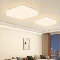 Nettlife LED Deckenleuchte Sternenhimmel Kinderzimmer 15W 21cm 3000K/4000K Weiß Deckenlampe, LED fest integriert, Kinderzimmer Deckenleuchte