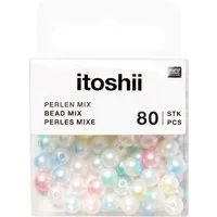 Rico Design Bastelperlen itoshii Perlen, 6mm, 80 Stück