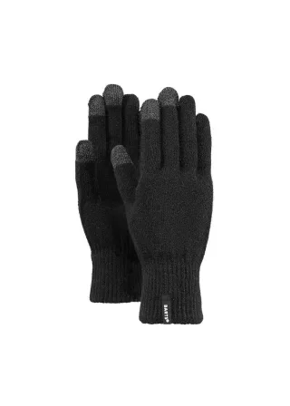 Barts - Feingestrickte Touchscreen-Handschuhe Unisex Schwarz - Gr. - XL