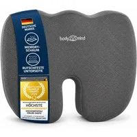 Body & Mind Sitzkissen Body & Mind Sitzkissen – Orthopädisches Keilkissen für Büro & Auto, Ergonomische Stuhlauflage Bürostuhl-Kissen