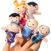 KRUZZEL Fingerpuppe Kreatives Fingerpuppe 6 bunten Maskottchen Kinder, fördert Fantasie (Kreatives Spielzeugset aus Fingerpuppen, ideal für Theater, Rollenspiele und zur Förderung der Fantasie., 6-tlg., 6 bunten Fingerpuppen für interaktives Spielen 