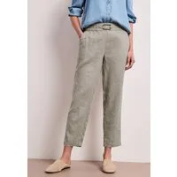 STREET ONE Leinenhose Style Bonny Slim Leg Hose aus Leinen mit Schnalle