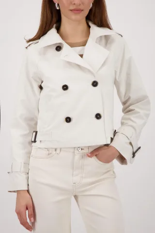 monari - Kurze Trenchjacke champagne beige - Gr. - 46