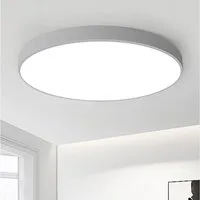 JDONG LED Deckenleuchte 36W Rund Flach Rosa/Grau/Blau Deckenlampe Durchmesser 40cm, 3000LM Kinderzimmerlamp, 3000K Warmweiß Modern Schlicht Lampe Dünn, für Schlafzimmer Flur Küche Wohnzimmer Balkon Keller