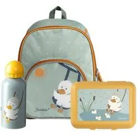 Sterntaler® Kinderrucksack Kindergarten Set ENTE Edda (Ente Edda, 1-tlg., Set bestehend aus Kinderrucksack, Brotdose und Trinkflasche)