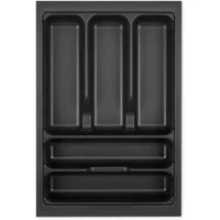 SO-TECH® Besteckeinsatz ORGA-BOX VIII Besteckeinsatz Lavagrau perlstruktur, 311 x 480 mm im 40er Schrank