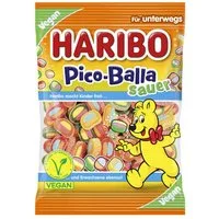 HARIBO Süßigkeit, Haribo Pico-Balla Sauer Fruchtgummi-Konfekt Packung 85g