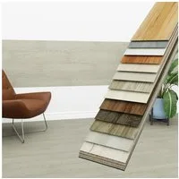 Hexim Vinylboden, Vinyldielen 0,97m² selbstklebend PVC Wandverkleidung Bodenbelag Holzoptik 91x15cm Paneele für Wand & Boden Holzdielen beige (7 Dielen Ashwood Beige - 1801-2)