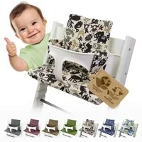 BambiniWelt by Rafael K. Hochstuhlauflage Ersatzbezug Bezug Sitzkissen kompatibel mit Stokke Tripp Trapp Mod. 2, (Sitz- und Rückenkissen), abnehmbar, robust
