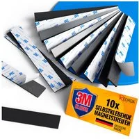 Bundviel Magnet 10 Neodym Magnete Selbstklebend 3M Klebestreifen Stark Haftend (10-St)