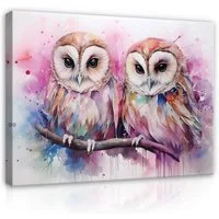 Wallarena Leinwandbild Natur - Mehrfarbig - Wohnzimmer, Mehrfarbig, 60x40x2cm