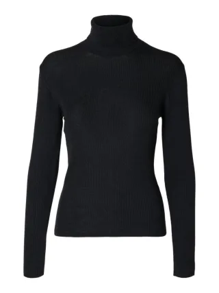 selected men - Rollkragenpullover - Slfnaja schwarz - Gr. - M