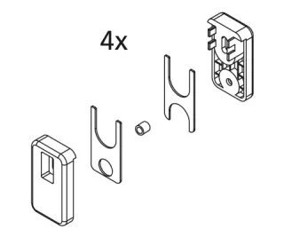 Kermi EBI2030 Set Bandungen, weiss, 2534220 2534220