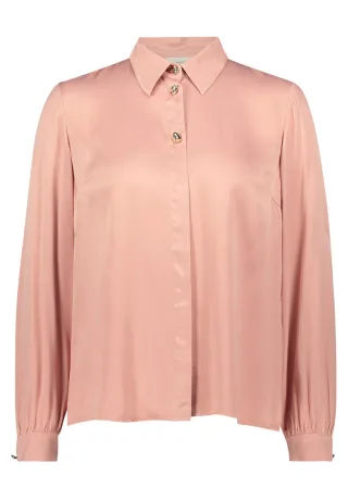 CARTOON - Satin-Bluse braun/pink - Gr. - 44