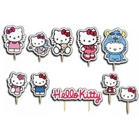 Festivalartikel Tortenstecker Hello Kitty Topper Set 10 Stk Geburstag Torten Deko Kuchen Junge