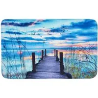 Sanilo Badematte Sunset, rutschhemmend, waschbar, schnelltrocknend, Polyester, rechteckig, sehr weich, hochwertig & modern, 50 x 80 cm oder 70 x 110 cm