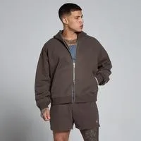 MP Lift Oversized Loopback 2 Way Zip Hoodie für Herren – Schokolade - M
