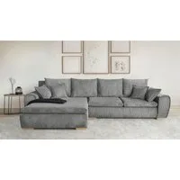 Home affaire Ecksofa Katja L-Form, B: 325 cm - OTTO. Verlässliche Qualität., Bettfunktion, Bettkasten & 4 Zierkissen