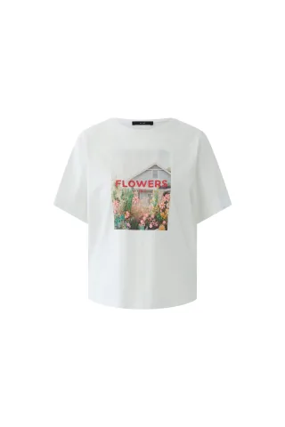 Oui - T-Shirt optic white - Gr. - 42