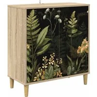 vidaXL Sideboard Sideboard RHENEN Sonoma 69 x 33 x 75 cm Holzwerkstoff (1 St)
