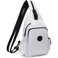 nsihing Umhängetasche Universelle wasserdichte Umhängetasche für Damen und Herren, Leichter Brusttasche Klein Sling Bag Nylon Backpack Schulterrucksack