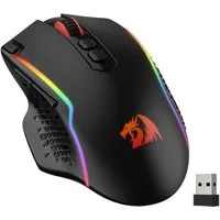 Redragon M810 Pro Kabellos/Kabelgebunden Maus, 10000 DPI, Schnellfeuertaste Gaming-Maus (2,4 GHz Drahtlos (via Nano-Empfänger), Makrofunktion & True Color)