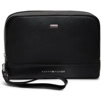Tommy Hilfiger Kulturbeutel TH CENTRAL POUCH, Unisex Waschbeutel, Kulturtasche mit Logoschriftzug