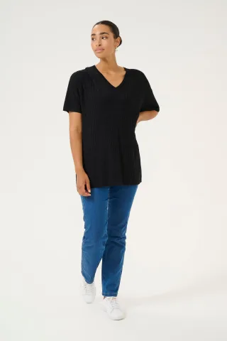 Strickpullover Baggy fit black