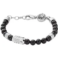 Diesel Armband Schmuck Edelstahl Armschmuck Beadarmband, mit Achat