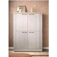 OTTO home Highboard Country Höhe 160 cm u. Breite 118 cm, Kommode mit 4 Türen, Schrank im Landhausstil, viel Stauraum, mit Metallgriffe, MDF-Rahmen