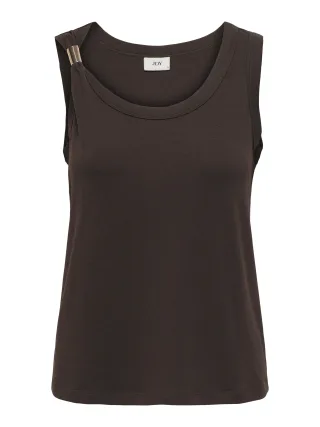 JDY - JDYUFFA S/L TOP JRS NOOS Chicory Coffee - Gr. - L