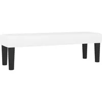 vidaXL Sitzbank Sitzbank Weiß 100x30x30 cm Kunstleder