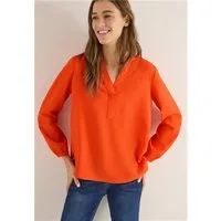 CECIL Langarmbluse Bluse in Unifarbe (1-tlg)
