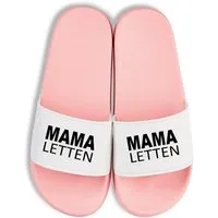 Youth Designz Damen Badelatschen "Mama Letten" Fun-Print lustig Geschenk Statement Badeschuh mit witzigen stylischen Aufdruck für Männer