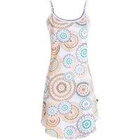 Vishes Minikleid Damen Sommer-Kleider Jersey-Kleid Mini-Kleid Spagettiträger-Kleid Goa, Guru, Hippie Style