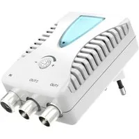 Hama TV-Antennenverstärker 2x22 dB für 2 Geräte mit Dämpfungsregler Audio- & Video-Kabel