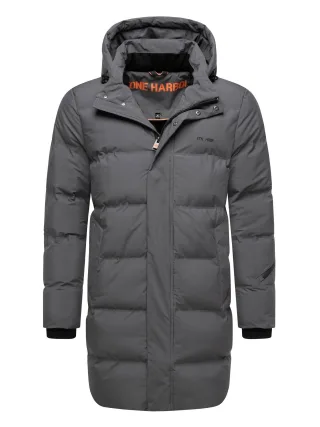 Stone Harbour Herren Wintermantel Thadeek mit abnehmbarer Kapuze & Magnettaschen