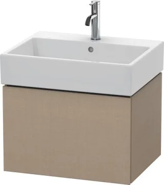 Duravit L-Cube Waschtischunterbau wandhängend Leinen Matt 584x459x394 mm - LC617507575 LC617507575