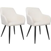 Albatros International Esszimmerstuhl Esszimmer Stühle 2 er Set SILA, Stuhl Stühle Esszimmerstühle, Küche (2er Set Beige, Cord Bezug), Küchenstuhl Küchenstühle Essstühle für den Esstisch Ess Stühle