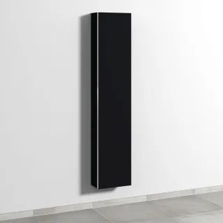 Sanipa 3way Hochschrank mit 1 Tür, Schwarz-Matt BS16308