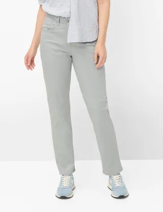 Raphaela by Brax Damen Five-Pocket-Hose Style CORRY SMOKE, grau, Gr. 36