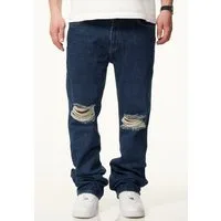 DAILY COTTON Straight-Jeans DCPARADERA Herren Lange Hose Jeans Ripped Straight-Fit