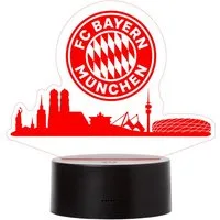 FC Bayern München LED Dekolicht FC Bayern München LED Skyline Nachtlicht (Rot)