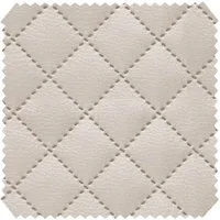 novely® Stoff SOLTAU Kunstleder - 3-lagig gesteppter Volumen-Polsterstoff mit Karo-M, Robust, Voluminös, Pflegeleicht, Meterware, 1lfm