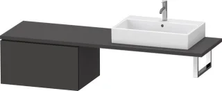 Duravit L-Cube Unterschrank für Konsole Graphit Supermatt 720x547x400 mm - LC585408080 LC585408080