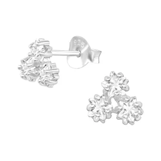 Stern Ohrringe aus 925 Silber