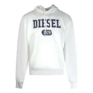 Diesel Herren 1978 Bold Logo Hoodie (Weiß)