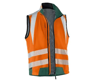 KÜBLER REFLECTIQ Weste PSA 2 warnorange/moosgrün 3XL - 7207 8340-3765-3XL