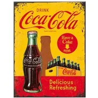 Nostalgic-Art Magnet Nostalgic-Art - Magnet 6 x 8 cm - Coca-Cola - In Bottles Yellow